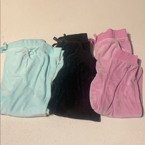 Bundle ; Girls Velvet Sweatpants